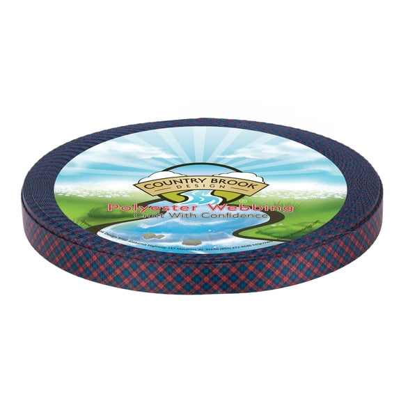 Country Brook Design® Red Cedar Argyle Lite Tape (1/2 Inch, 5 Yards)