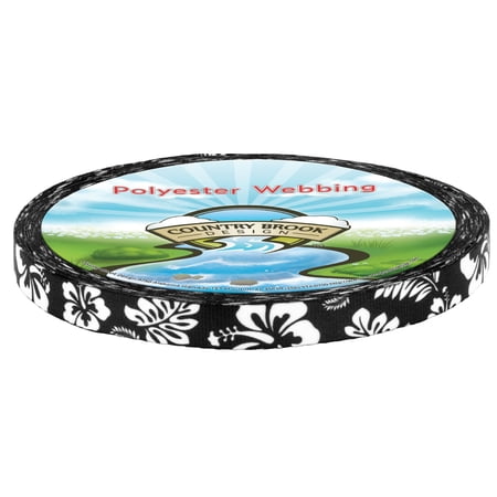 Country Brook Design® Black Hawaiian Lite Tape (1/2 Inch, 5 Yards)