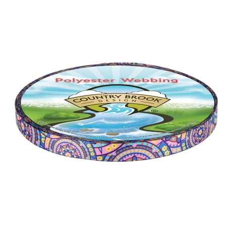 Country Brook Design® Blue Boho Mandala Lite Tape (1/2 Inch, 10 Yards)