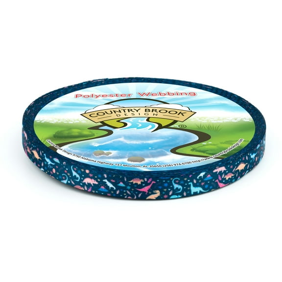 Country Brook Design® 1/2 inch Dinosaurs Photo Quality Polyester, 10 Yards