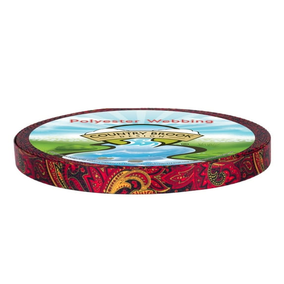 Country Brook Design® Fire Paisley Lite Tape (1/2 Inch, 5 Yards)
