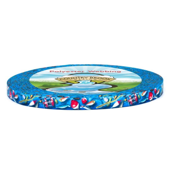 Country Brook Design® Gone Fishin' Lite Tape (1/2 Inch, 50 Yards)
