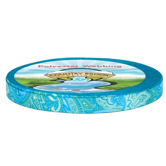 Country Brook Design® Green Paisley Lite Tape (1/2 Inch, 50 Yards)