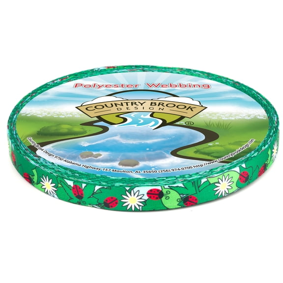 Country Brook Design® 1/2 inch Ladybug Picnic Photo Quality Polyester, 5 Yards