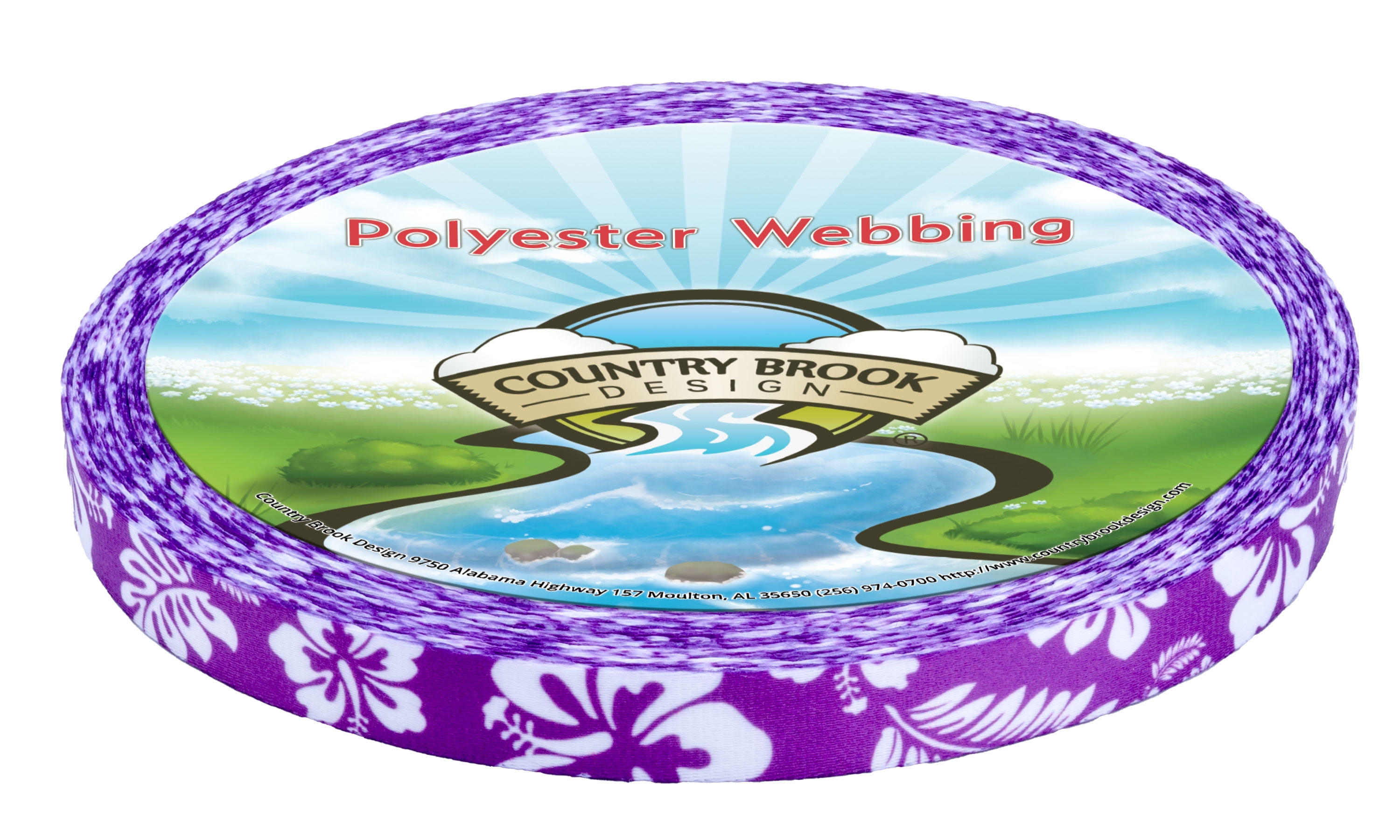 Country Brook Design® Purple Hawaiian Lite Tape (1/2 Inch, 50 Yards)
