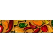Country Brook Design® 1/2 inch Scorching Peppers Polyester Webbing Closeout, 10 Yards