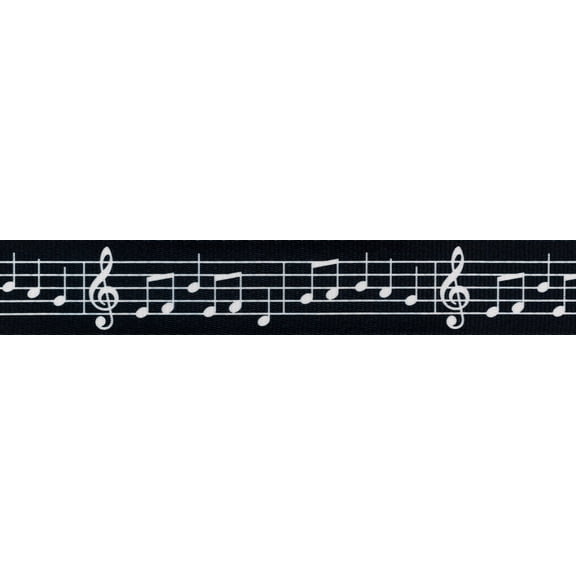 Country Brook Design® 1/2 inch Sheet Music Polyester Webbing, 5 Yards