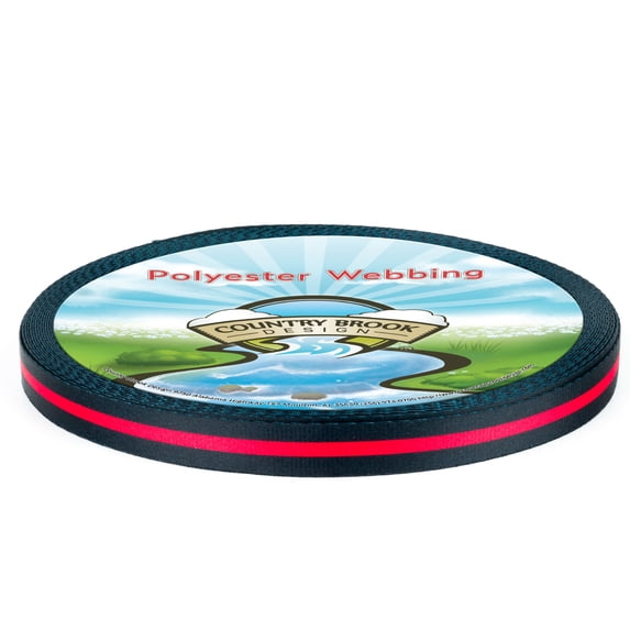 Country Brook Design® Thin Red Line Lite Tape (1/2 Inch, 50 Yards)