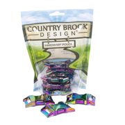 Country Brook Design  1 Inch Contoured Iridescent Rainbow Side Release Buckles, 5 Pack