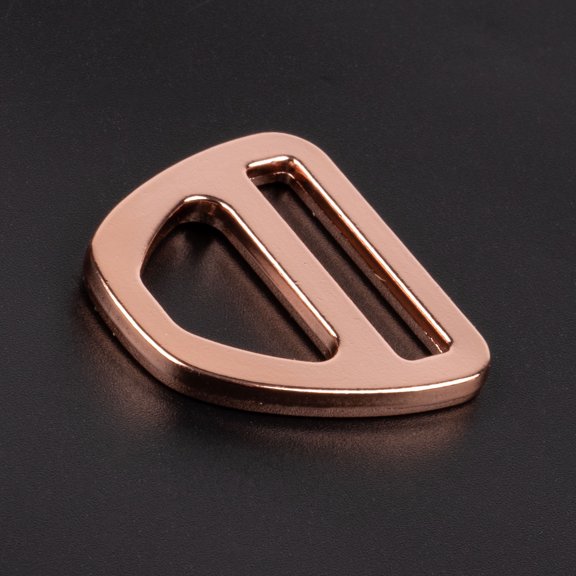 Country Brook Design® 1 Inch Rose Gold Double Bar D-Rings, 10 Pack