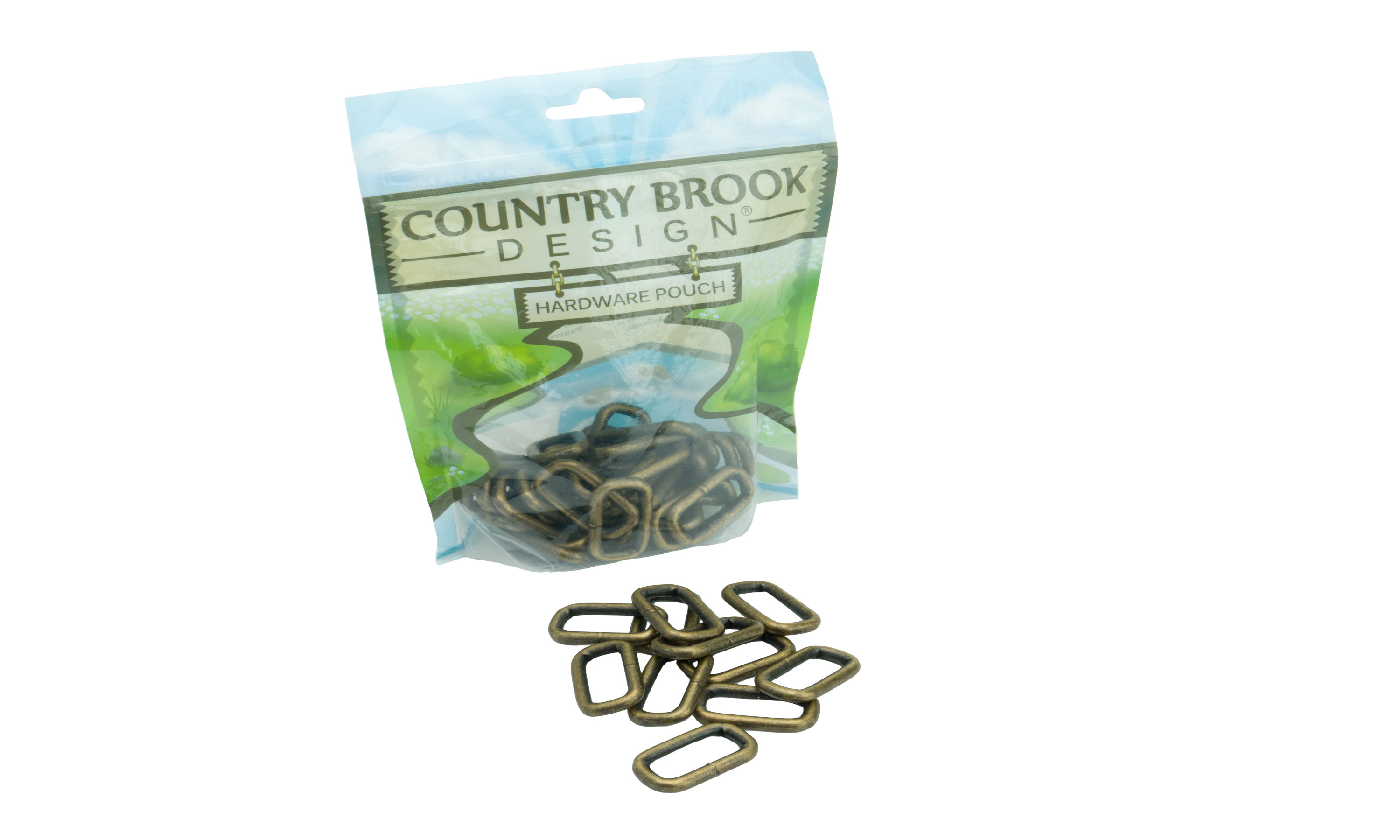 Country Brook Design® 1 inch Antique Brass Heavy Welded Rectangle Rings ...