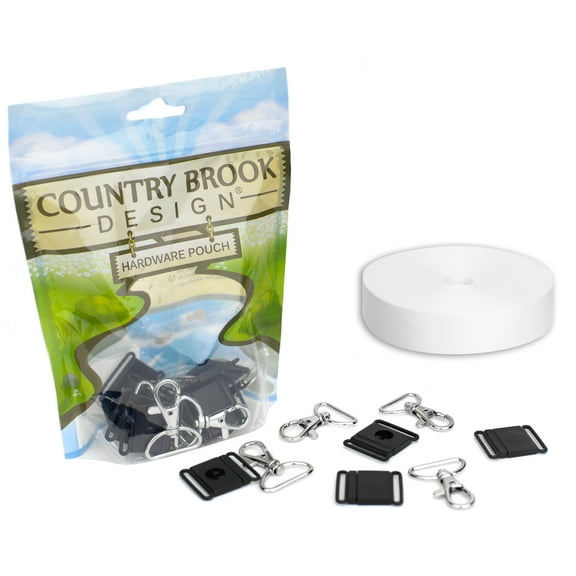 Country Brook Design 1 inch Breakaway Lanyard Sublimation Kit - Snap Hooks, Breakaway Buckles, Webbing Included