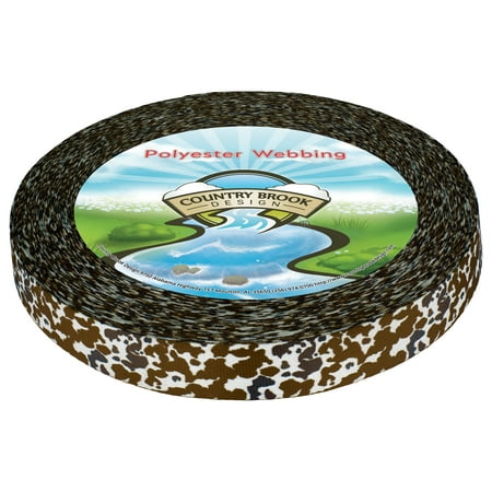 Country Brook Design® 1 inch Cow Print Photo Quality Polyester, 5 Yards