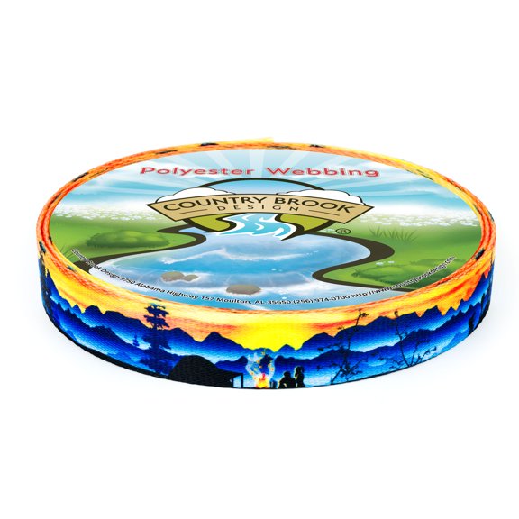 Country Brook Design® 1 inch Great Outdoors Polyester Webbing, 5 Yards