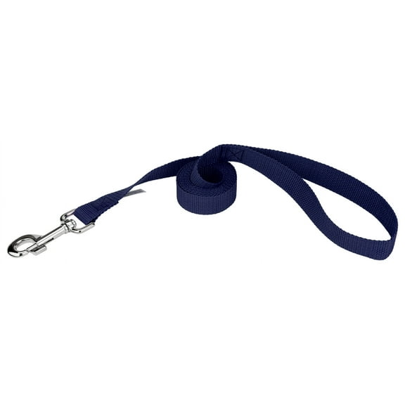 Country Brook Design - 1 inch Heavy Polypropylene Dog Leash Navy Blue - 6 Foot