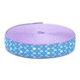 thumbnail image 1 of Country Brook Design® 1 inch Mermaid Scales Ribbon on Lavender Nylon Webbing, 20 Yards, 1 of 4