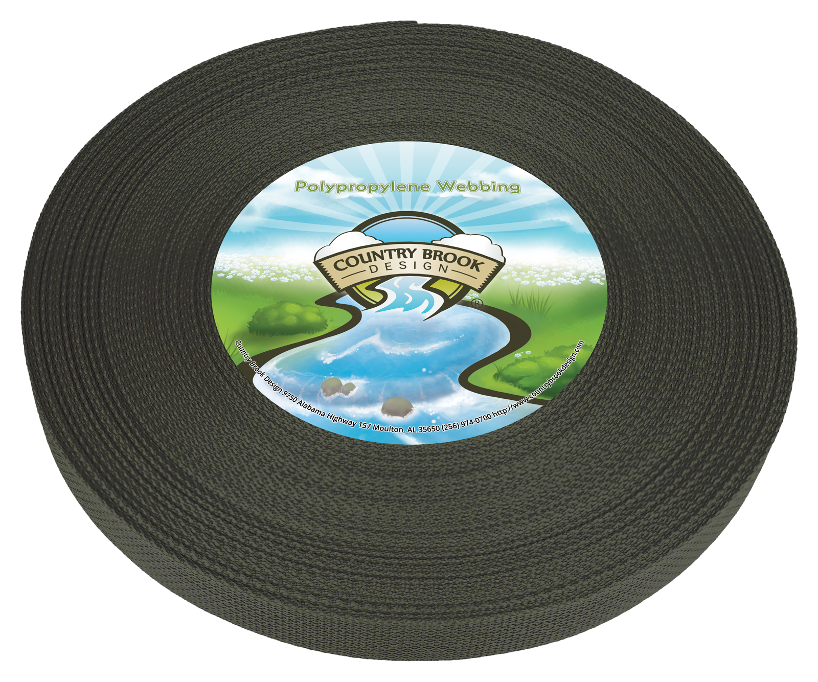 Country Brook Design 1 Inch Olive Drab Green Polypro Lightweight Country Brook Design 1 Inch Olive Drab Green Polypro Lightweight