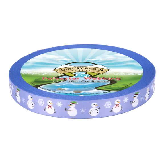 Country Brook Design® Snowman Lite Tape (1 Inch, 5 Yards)