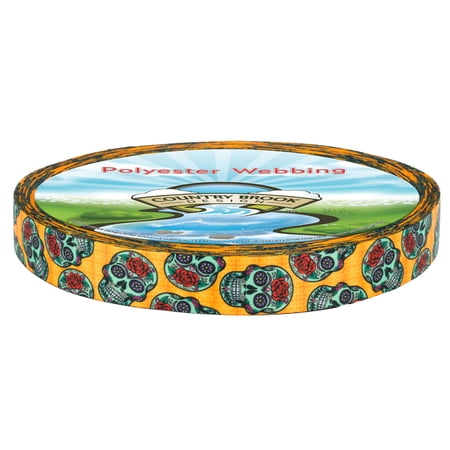 Country Brook Design® Sugar Skulls Lite Tape (1 Inch, 5 Yards)