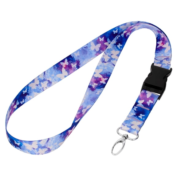 Country Brook Design® 1 inch Watercolor Butterflies Neck Strap Lanyard