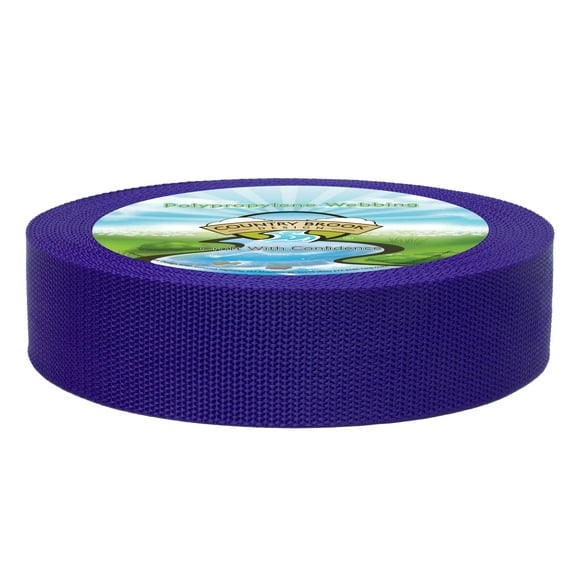 Country Brook Design® 2 Inch Royal Blue Heavy Polypro Webbing, 25 Yards