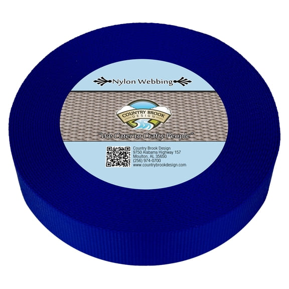 Country Brook Design® 2 inch Royal Blue Heavy Duty Nylon Webbing, 5 Yards