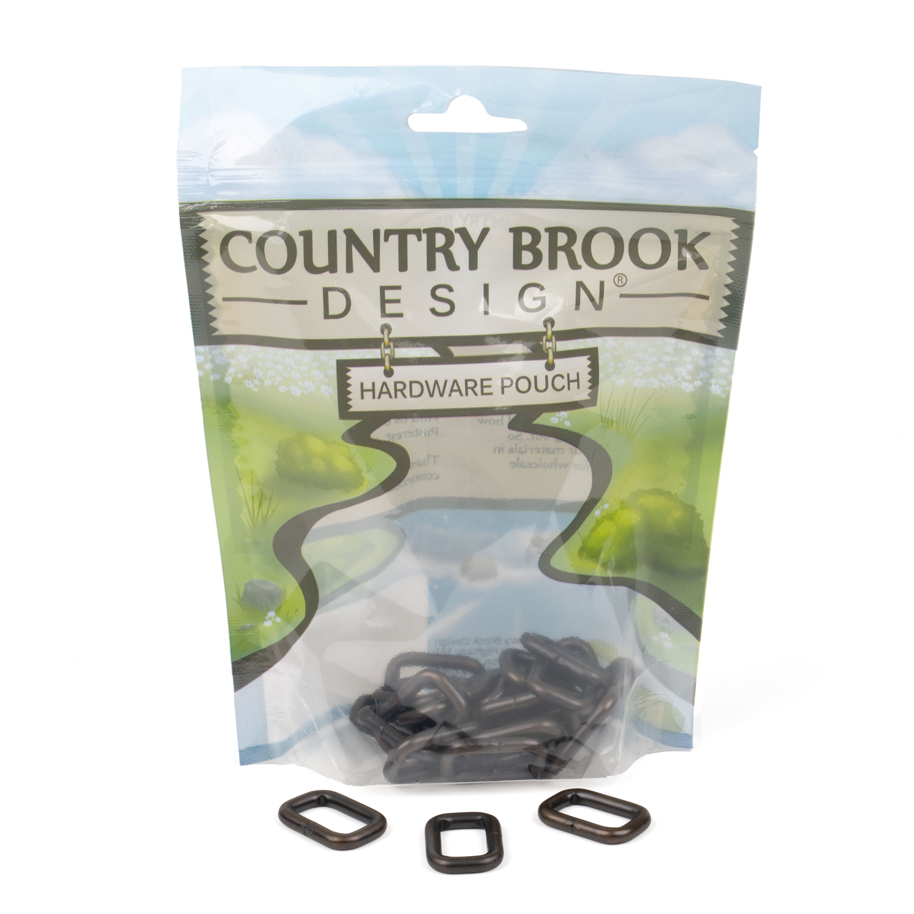 Brook Shoping Design Country Brook Design® 3/4 Inch Aged Bronze Heavy Welded Rectangle Rings ...