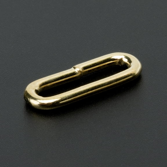 Country Brook Design® 3/4 Inch Brass Plated Rectangle Metal Keeper, 100 Pack
