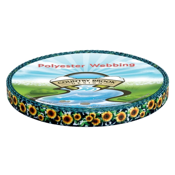 Country Brook Design® 3/4 inch Dairy Fields Polyester Webbing, 5 Yards