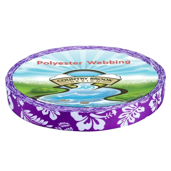 Country Brook Design® Purple Hawaiian Lite Tape (3/4 Inch, 20 Yards)