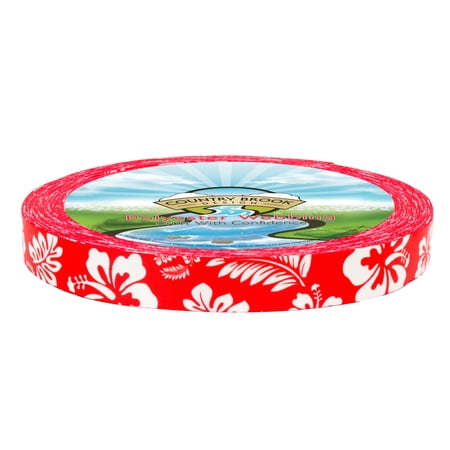 Country Brook Design® Red Hawaiian Lite Tape (3/4 Inch, 10 Yards)