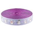 thumbnail image 1 of Country Brook Design® 3/4 inch Snowman Ribbon on Purple Nylon Webbing, 20 Yards, 1 of 2