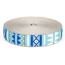 Country Brook Design® 3/4 inch Snowy Pines on Silver Nylon Webbing, 5 Yards