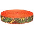 thumbnail image 1 of Country Brook Design®3/4 inch Southern Forest Camo on Neon Orange Nylon Webbing, 20 Yards, 1 of 3