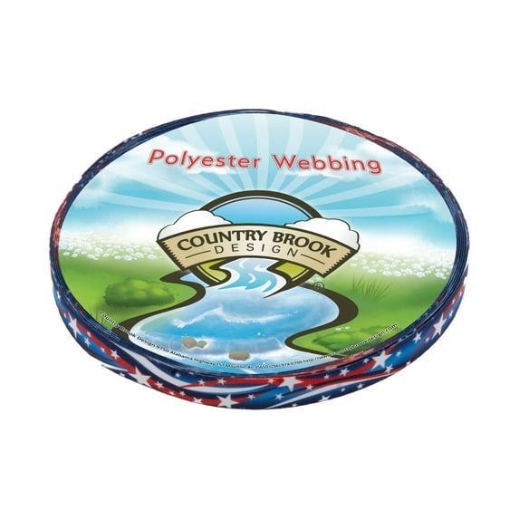 Country Brook Design® Star Spangled Lite Tape (3/4 Inch, 50 Yards)