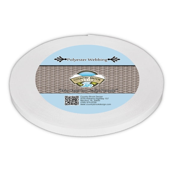 Country Brook Design® 3/8 inch Printable Heat Set Grosgrain Ribbon, 20 Yards