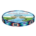 thumbnail image 1 of Country Brook Design - 5/8 Inch Tie Dye Flowers Reflective Polyester Webbing, 1 of 5