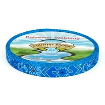 Country Brook Design® 5/8 inch Blue Bandana Polyester Webbing, 20 Yards