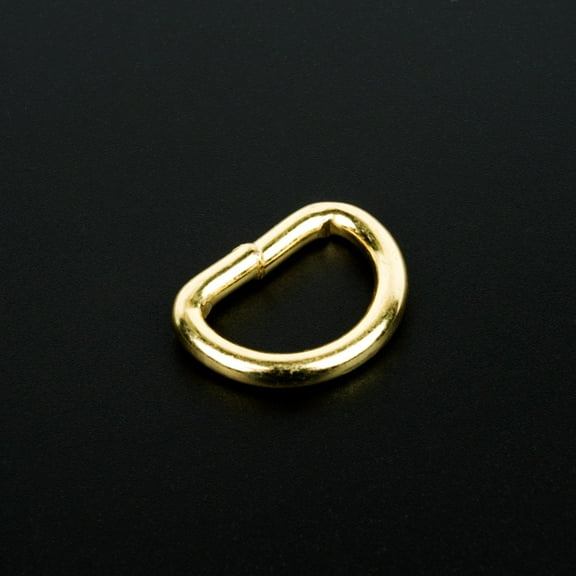 Country Brook Design® 5/8 inch Brass Plated Welded D-Rings, 25 Pack