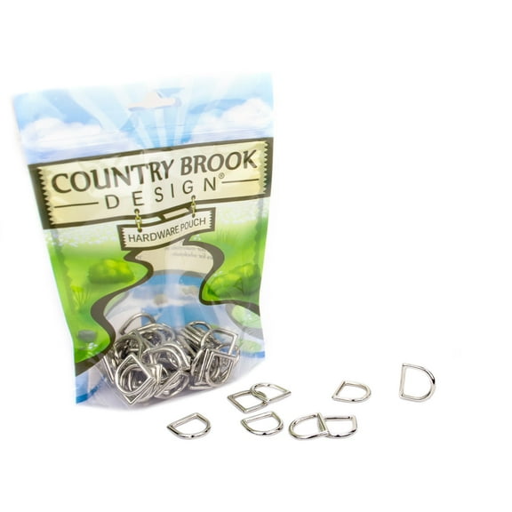 Country Brook Design® 5/8 inch Die Cast Square Bottom D-Rings, 25 Pack