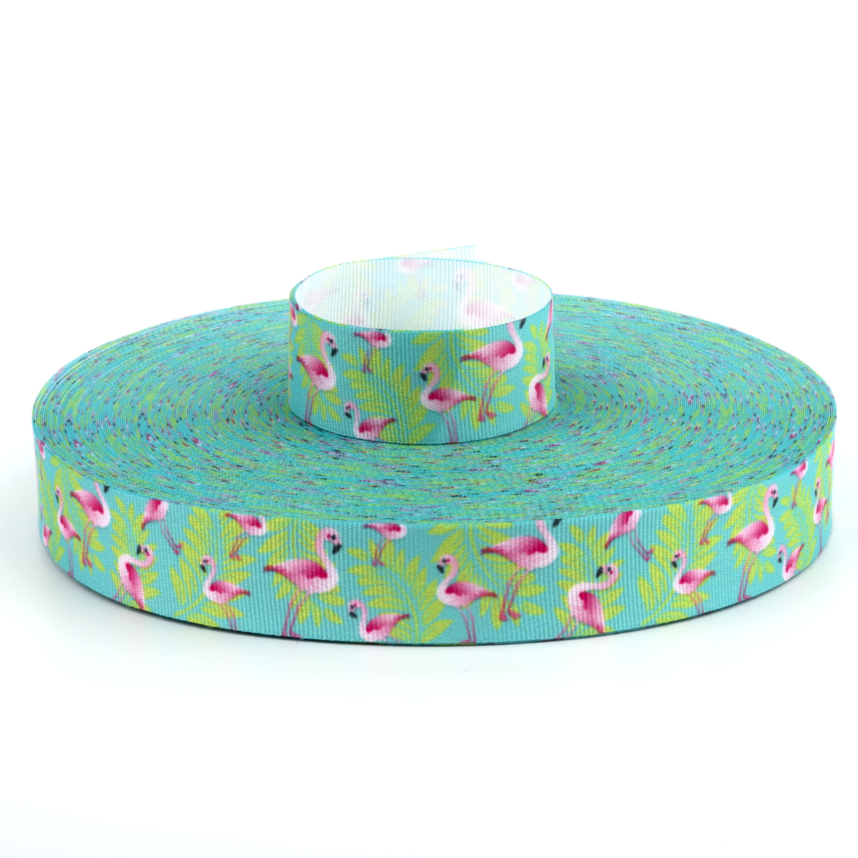 Country Brook Design 5/8 inch Flamingos Grosgrain Ribbon, 5 Yards