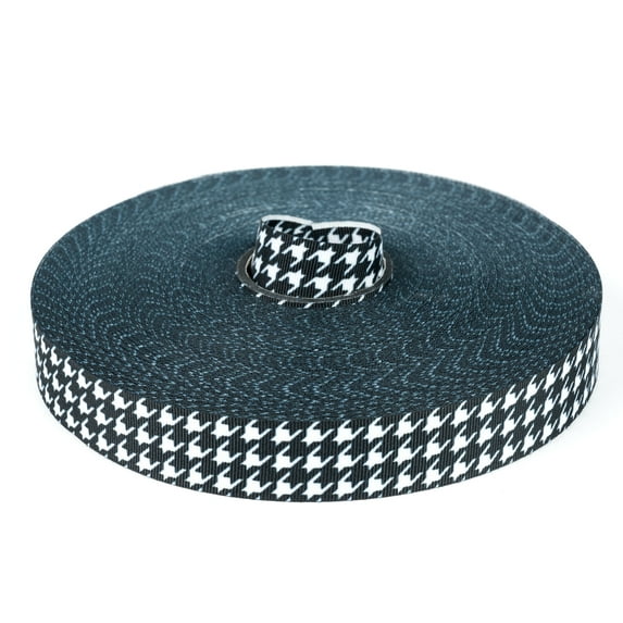 Country Brook Design® 5/8 inch Houndstooth Grosgrain Ribbon, 10 Yards
