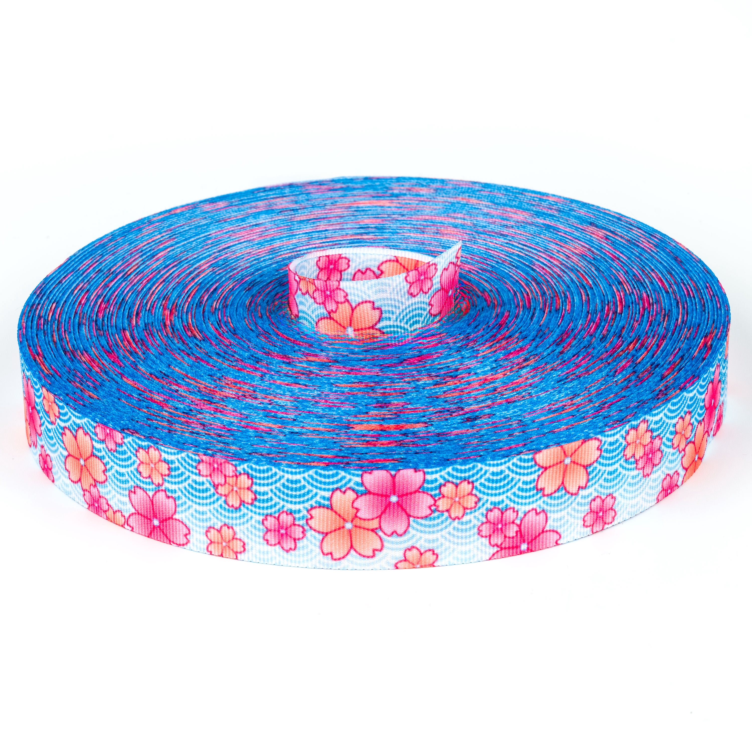 Country Brook Design® 5/8 inch Pink April Blossoms Grosgrain Ribbon, 5 ...