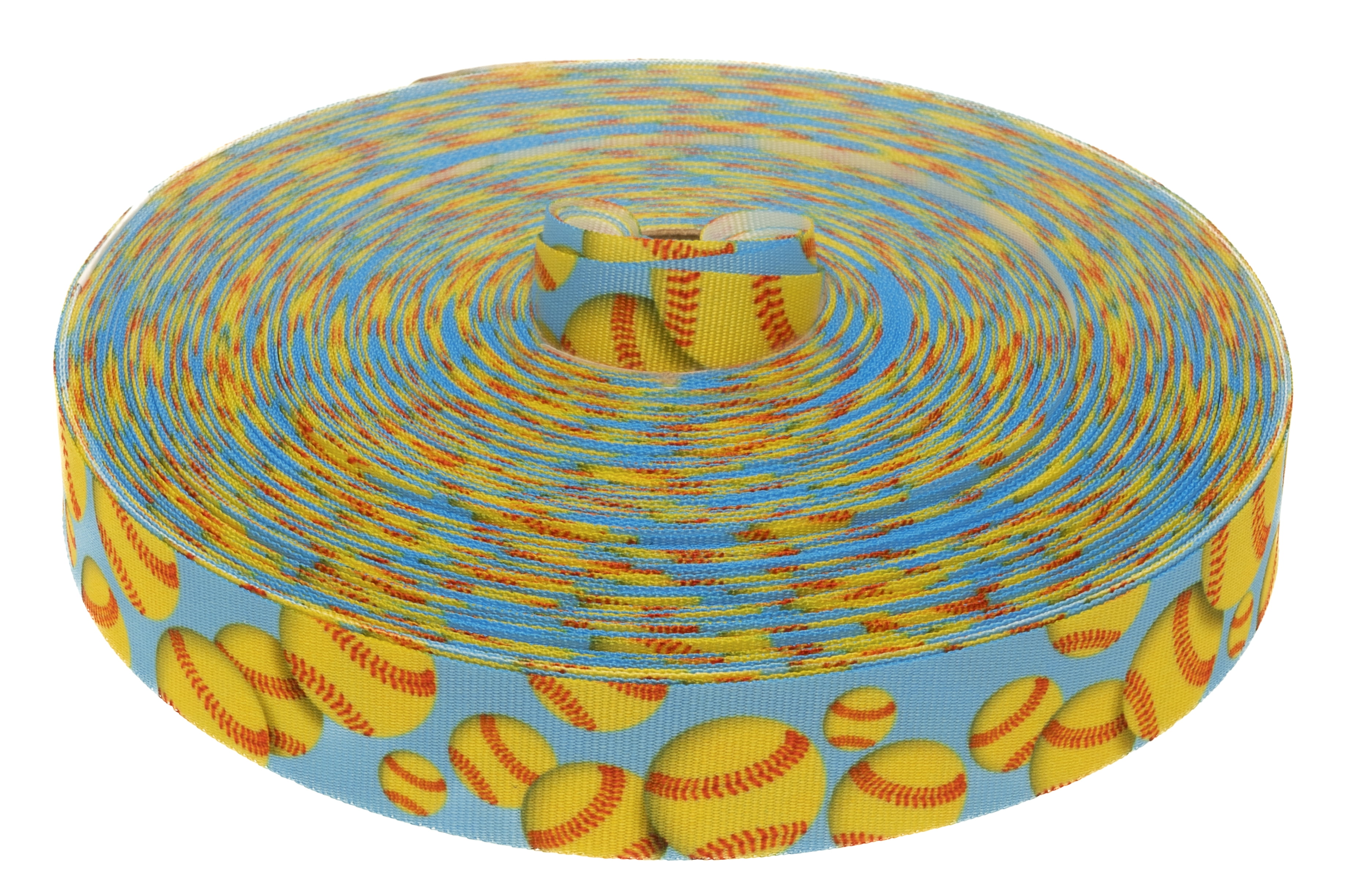 Country Brook Design® 5/8 inch Softball Grosgrain Ribbon, 10 Yards ...