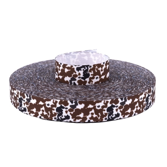 Country Brook Design® 7/8 inch Cow Print Grosgrain Ribbon, 5 Yards