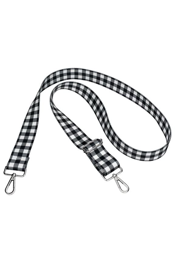 ® Black & White Buffalo Plaid Adjustable Purse Strap Replacement