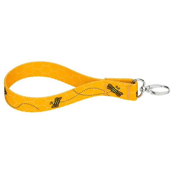 Country Brook Design® Busy Bee Recycled Wristlet Keychain