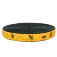 thumbnail image 1 of Country Brook Design - Busy Bee Ribbon on Black Nylon Webbing (1 Inch, 10 Yards), 1 of 4