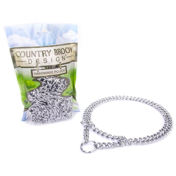 Country Brook Design Chain Martingale Dog Collar, Medium