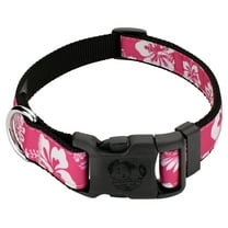 Country Brook Petz® Deluxe Pink Hawaiian Ribbon Dog Collar, Medium